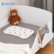 Perna Ortopedica Suporto Baby, 8-24 luni, Pentru bebelusi Impotriva Plagiocefaliei, Alba, Model Dinozauri SPTPBEDINO