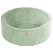 Piscina Cu Bile Rotunda Meowbaby   Velvet Sage Olive 90x30 Cm, Cu 200 Bile: Piersica   Galben Pastel   Auriu Pjbveo-zppyg002