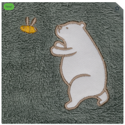 Prosop brodat Bear, green 75x75m. Fillikid