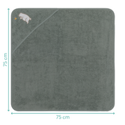 Prosop brodat Bear, green 75x75m. Fillikid