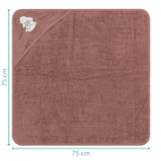 Prosop brodat Rabbit, pink 75x75m. Fillikid