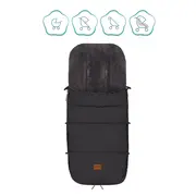 Sac iarna pentru carucior reflectorizant Kinley black Fillikid