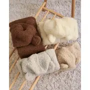 Salopeta Din Lana Merinos Pentru Bebelusi ,   Brownie (maro)  Caldura Naturala , Zursulet De Plus,   6-18 Luni Pjbc4693