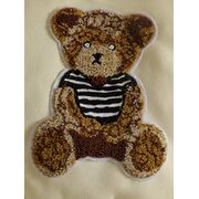 Set bebelusi cu ursulet - bluza cu gluga + pantaloni + vesta matlasata mbtu136