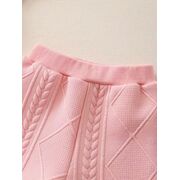 Set bebelusi roz cu floricele – bluza si pantaloni, moale si confortabil mbtu135