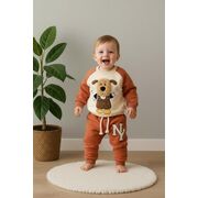 Set bluzita si pantaloni puppy 3d pentru bebelusi bbl25