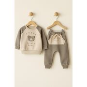 Set hanorac și pantaloni bebeluș „happy little bear” bbl1