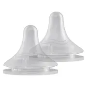 Set tetine din silicon KidsCare &ndash; 2 bucati, marimi 6 luni+, fara BPA SUPKC-TS6M+