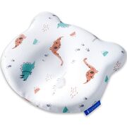 HUSA de schimb / Fata de perna - pentru Perna Bebelus Suporto Ursulet impotriva Plagiocefaliei - Bumbac 100%, Alba, Model cu Dinozauri SPTHPBE2DINO