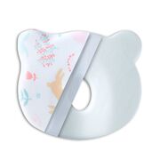 HUSA de schimb / Fata de perna - pentru Perna Bebelus Suporto Ursulet impotriva Plagiocefaliei - Bumbac 100%, Alba, Model cu Iepurasi SPTHPBE2ALB
