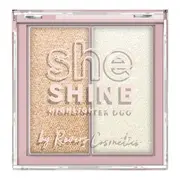 Paleta iluminator Duo She Shine 02 Afterglow, Revers, 7,2 g