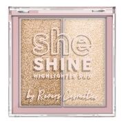 Paleta iluminator Duo She Shine 04 Heat Haze, Revers, 7,2 g