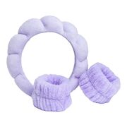 Set bentită și manșete Skincare lila, IDC Institute, 44137