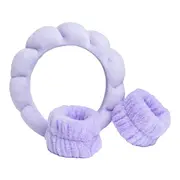 Set bentită și manșete Skincare lila, IDC Institute, 44137