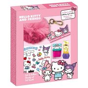Set cosmetic machiaj si accesorii Hello Kitty & friends cu breloc pompom 4058