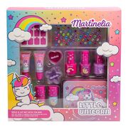 Set unghii și buze cu cutie metalică Little Unicorn, Martinelia, 85499