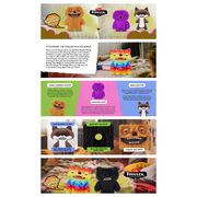 Fuggler - Jucarie de plus, 23 cm - Ciudateii cu fata de part, Count Underoo Mcgoo - long pile BKF15728E