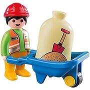 Playmobil - 1.2.3. Muncitor cu roaba ARTPM6961