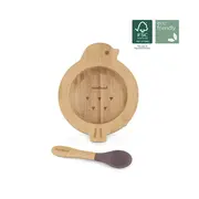 Set lingurita si bol Miniland Bamboo Chick FCS100% TNA89471