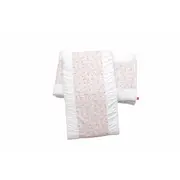 Set protectii patut Pink Ducks, din bumbac, 50x100 cm KDE20NBPKDKBABY