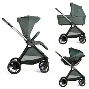 Carucior copii 3 in 1 Chicco Bellagio, Fir Tree (verde inchis), 0luni+ CHC8713633+8713733+8714633-8