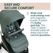 Carucior copii 3 in 1 Chicco Bellagio, Fir Tree (verde inchis), 0luni+ CHC8713633+8713733+8714633-8