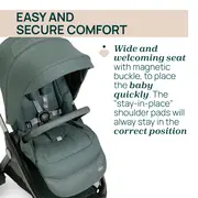 Carucior copii 3 in 1 Chicco Bellagio, Fir Tree (verde inchis), 0luni+ CHC8713633+8713733+8714633-8