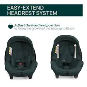 Carucior copii 3 in 1 Chicco Bellagio, Fir Tree (verde inchis), 0luni+ CHC8713633+8713733+8714633-8