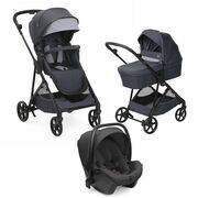 Carucior copii 3 in 1 Chicco Seety, Kory Plus I-Size 87146, BostonGrey (Gri), 0luni+ CHC8709753+8709853+8714645-8