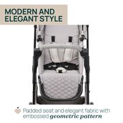 Carucior copii 3 in 1 Chicco Seety, cu scaun auto Kory Plus I-Size, FlorenceBeige (Bej), 0luni+ CHC8709770+8709870+8714645-8