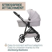 Carucior copii 3 in 1 Chicco Seety, cu scaun auto Kory Plus I-Size, FlorenceBeige (Bej), 0luni+ CHC8709770+8709870+8714645-8