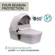 Carucior copii 3 in 1 Chicco Seety, cu scaun auto Kory Plus I-Size, FlorenceBeige (Bej), 0luni+ CHC8709770+8709870+8714645-8