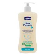 Gel de dus si sampon fara lacrimi Chicco Baby Moments Baby Skin, 500ml, 0luni+ CHC10594-9