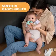 Jucarie copii Chicco pentru dentitie din silicon, Cameleon vernil, 2luni+ CHC2811020-7