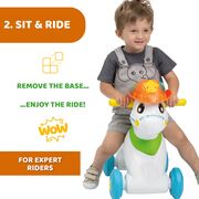 Jucarie evolutiva Chicco 3 in 1, calutul Baby Rodeo si prietenii, 1-3ani CHC11314-1