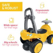 Masinuta copii Chicco Billy Walk and Ride 2 in 1, Galben, 12-36luni+ CHC1121140-1