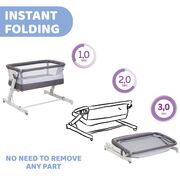 Patut atasabil Chicco Next2Me PopUp, Atmoshpere(Gri), 0luni+ CHC79299-8_ATMOSPHERE