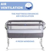 Patut atasabil Chicco Next2Me PopUp, Atmoshpere(Gri), 0luni+ CHC79299-8_ATMOSPHERE