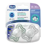 Suzeta Chicco PhysioForma Light Glow, 2bucati, unisex, 16-36luni CHC7103941-7