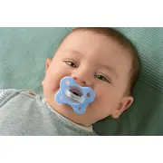 Suzeta anatomica Chicco PhysioForma DualSoft, 2buc, bleu, 2-6luni CHC7308861-7