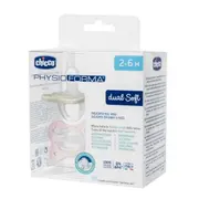 Suzeta anatomica Chicco PhysioForma DualSoft, 2buc, roz, 2-6luni CHC7308851-7