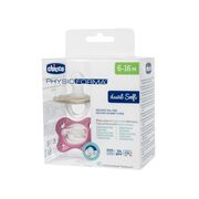 Suzeta anatomica Chicco PhysioForma DualSoft, 2buc, roz, 6-16luni CHC7308751-7