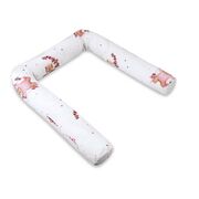 Aparatoare pentru patut, MimiNu, Tip rulou, Cu husa detasabila, Lungime 180 cm, Din bumbac certificat Oeko Tex Standard 100, Design, Betty BYN6426972029414