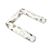 Aparatoare pentru patut, Qmini, Tip rulou, Cu husa detasabila, Lungime 180 cm, Din bumbac certificat Oeko Tex Standard 100, Mickey Mouse BYN6426972029674