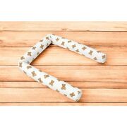 Aparatoare pentru patut, Qmini, Tip rulou, Cu husa detasabila, Lungime 180 cm, Din bumbac certificat Oeko Tex Standard 100, Teddy Toys BYN6426972029605