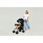 Carucior sport compact, Lionelo, Irma, Spatar reglabil in 4 pozitii, Suport picioare reglabil, Manere rotative, Pliere tip umbrela, 6- 36 luni, Pana la 15 kg, Conform cu EN1888-1:2018, Negru BYNLO-IRMA_DREAMIN