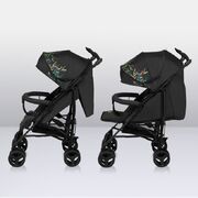 Carucior sport compact, Lionelo, Irma, Spatar reglabil in 4 pozitii, Suport picioare reglabil, Manere rotative, Pliere tip umbrela, 6- 36 luni, Pana la 15 kg, Conform cu EN1888-1:2018, Negru BYNLO-IRMA_DREAMIN