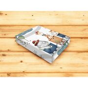 Cearceaf cu elastic, MimiNu, Pentru patut co-sleeper, Leonie, Dimensiune 83 x 50 cm, Din bumbac certificat Oeko Tex Standard 100, Design, Zoo in train BYN6426972029322