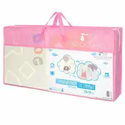 Covoras de joaca, Bocioland, Grey Elephant, Pliabil, Protectie impotriva loviturilor, Dimensiune mare, 180 x 150 cm, Cu Imprimeu pe ambele parti, Potrivit pentru utlizare atat in interior, cat si in exterior BYNBL126