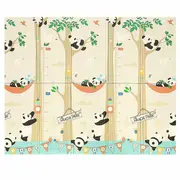 Covoras de joaca, Bocioland, Panda, Pliabil, Protectie impotriva loviturilor, Dimensiune mare, 180 x 150 cm, Cu Imprimeu pe ambele parti, Potrivit pentru utlizare atat in interior, cat si in exterior BYNBL128